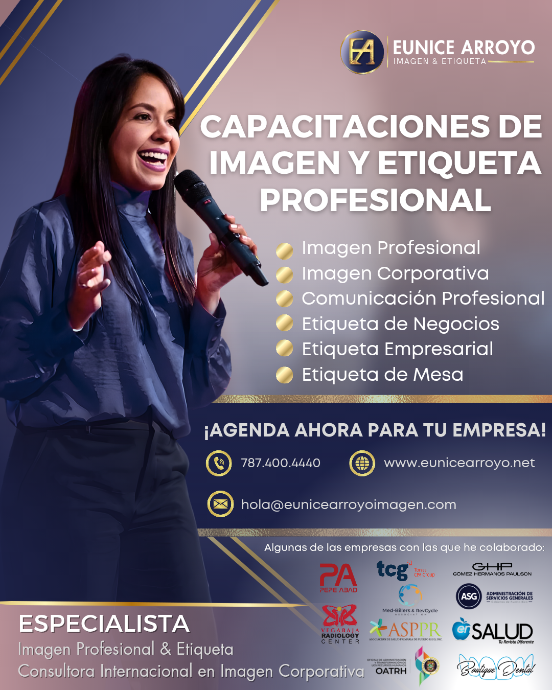 Eunice Arroyo - talleres de imagen y etiqueta
