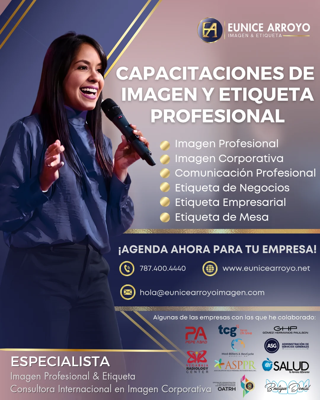 Eunice Arroyo - talleres de imagen y etiqueta